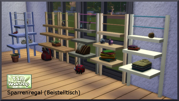 Sims 4 Rafters shelves by Christine1000 at Sims Marktplatz