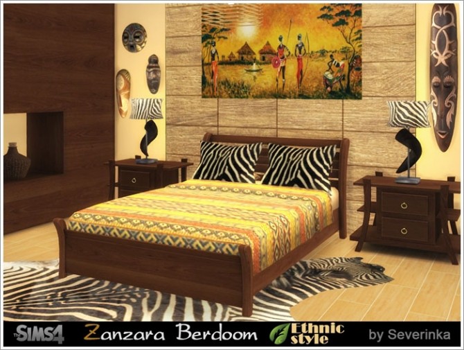 Sims 4 Zanzara bedroom at Sims by Severinka