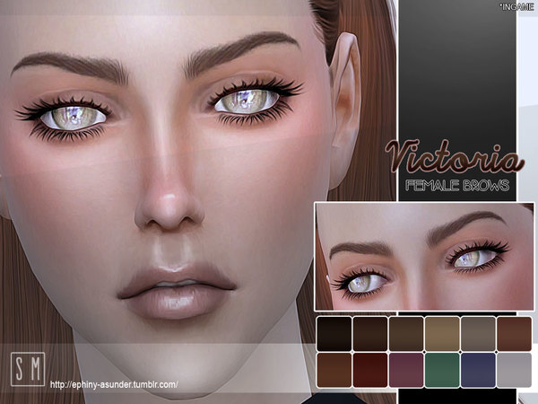 Sims 4 Victoria Female Brows by Screaming Mustard at TSR