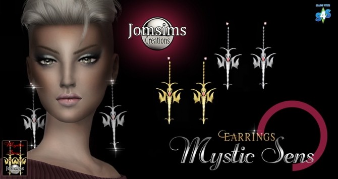 Sims 4 Mystic sens earrings at Jomsims Creations