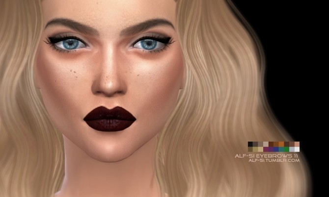 Sims 4 Eyebrows 11 at Alf si