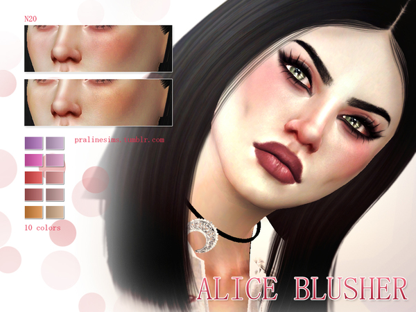 Sims 4 Alice Blusher N20 by Pralinesims at TSR