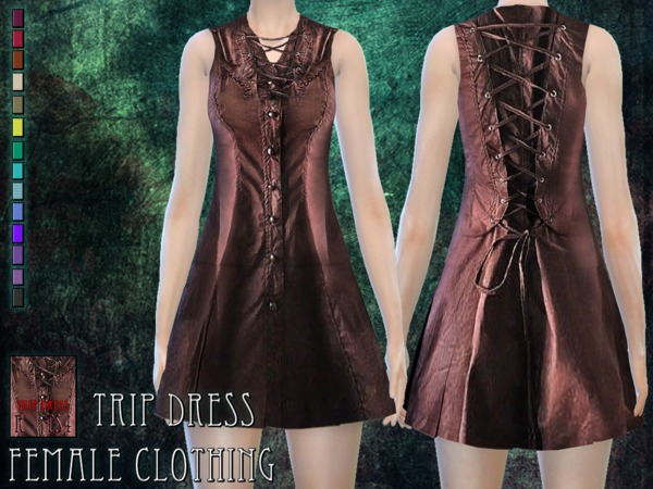 Sims 4 Trip dress by RemusSirion at TSR