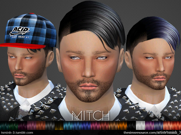 Sims 4 MITCH Hair 2 by tsminh 3 at TSR