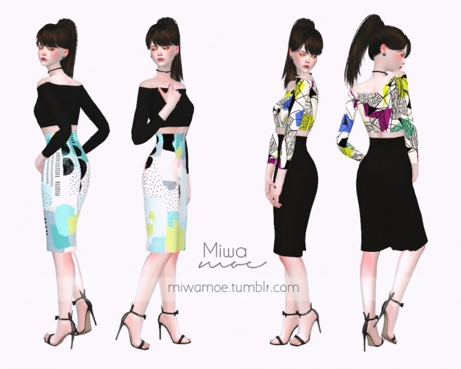 Sims 4 Supa Dupa Diva Pencil Dress at Miwamoe
