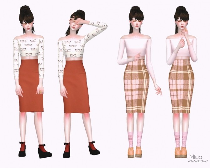 Sims 4 Supa Dupa Diva Pencil Dress at Miwamoe