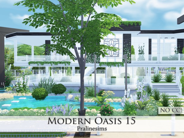 Sims 4 Modern Oasis 15 by Pralinesims at TSR