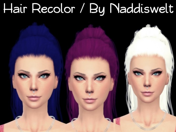 Sims 4 Stealthic Paradox Hair Rextured at Naddi