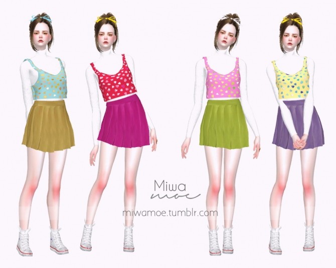 Sims 4 Colorful Dress at Miwamoe