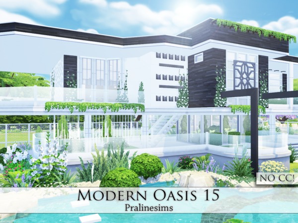 Sims 4 Modern Oasis 15 by Pralinesims at TSR