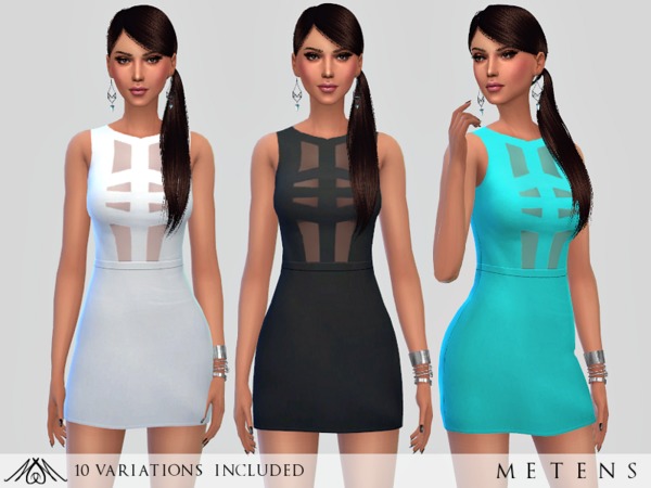 Sims 4 Absolu Dress by Metens at TSR