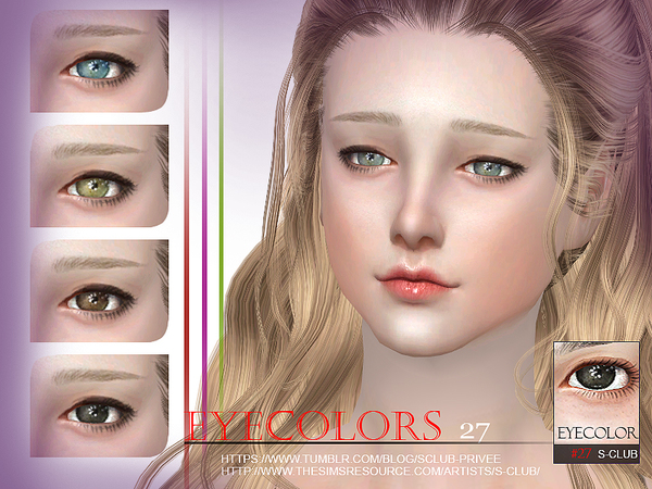 Sims 4 Eyecolor 27 by S Club WM at TSR