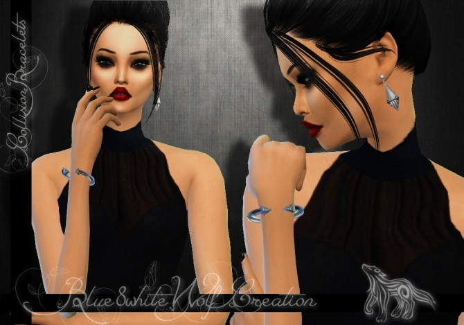 Sims 4 Collision Bracelet by Blue8white at SimsWorkshop
