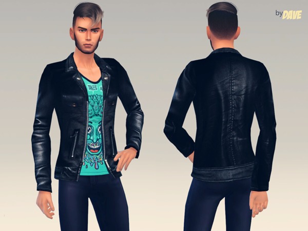 Rocker Jacket by doumeki at TSR » Sims 4 Updates