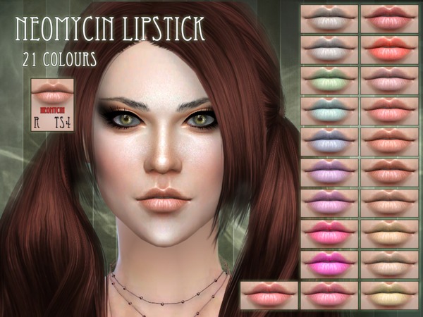Sims 4 Neomycin Lipstick by RemusSirion at TSR