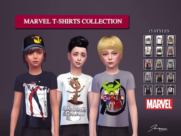 Sims 4 Marvel T Shirts Collection by jeremy sims92 at TSR