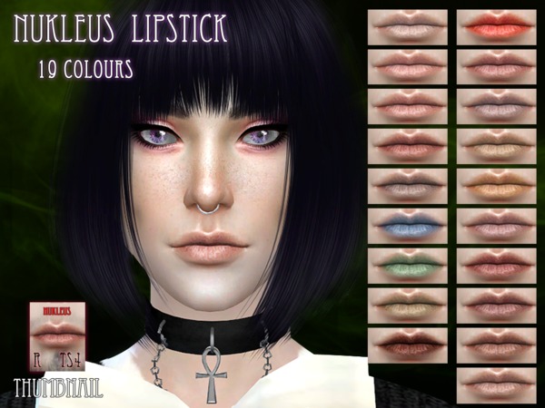Sims 4 Nukleus Lipstick by RemusSirion at TSR