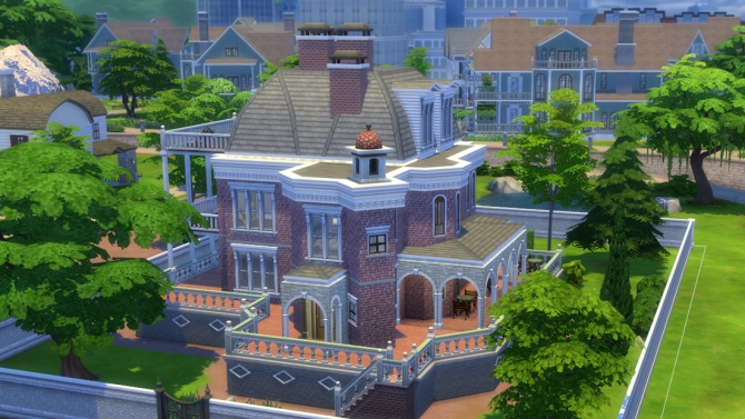 Carbon Valley Mansion by HazmatKat at Mod The Sims » Sims 4 Updates