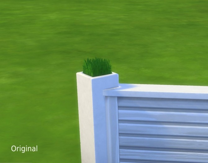 Sims 4 Tuftless Fencepost Mesh Override by plasticbox at Mod The Sims
