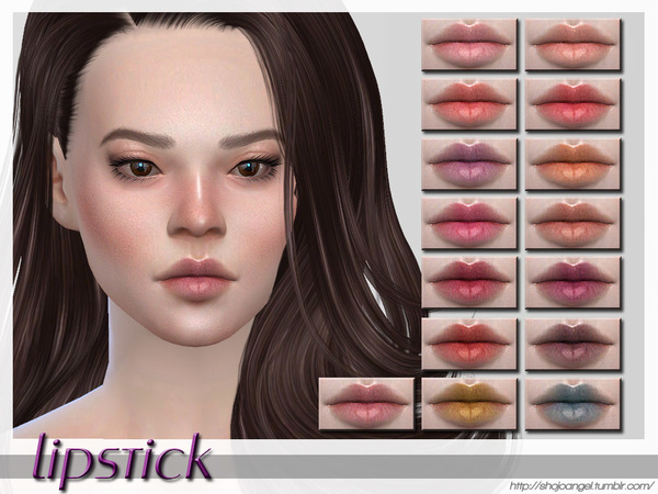 Sims 4 Lips Set 26 by ShojoAngel at TSR