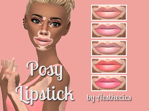 Sims 4 POSY Lipstick by girlofwinter at TSR