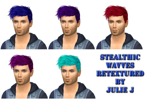 Sims 4 Stealthic Wavves Retextured at Julietoon – Julie J