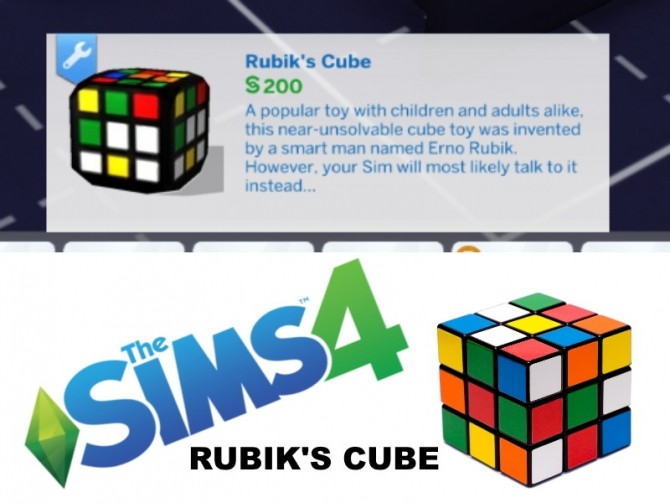 Sims 4 Rubiks Cube by farwayy at Mod The Sims