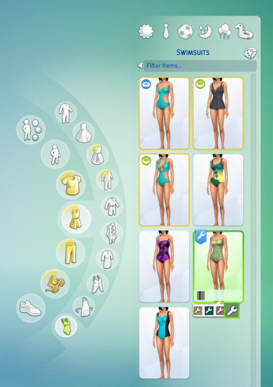 Sims 4 Textured onepiece swimsuit by PixieLinxie at Mod The Sims
