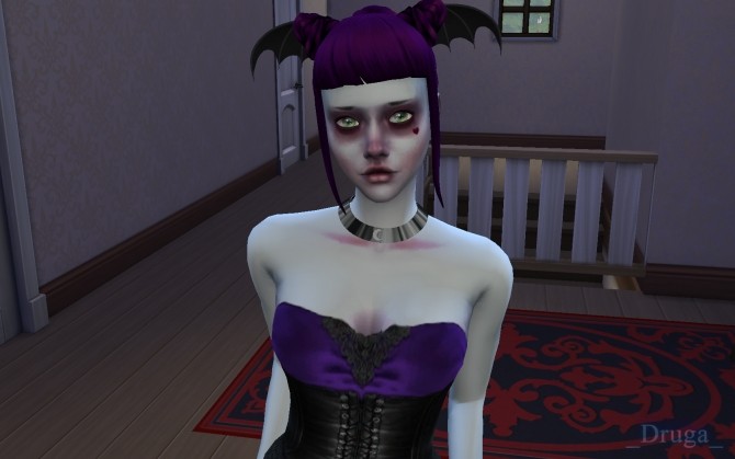 Sims 4 Goth fantasy skin by Druga at Mod The Sims
