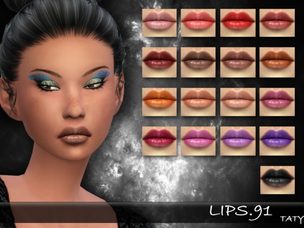 Sims 4 Taty Lips 91 by tatygagg at TSR
