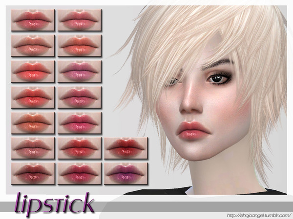 Sims 4 Lips Set 25 by ShojoAngel at TSR
