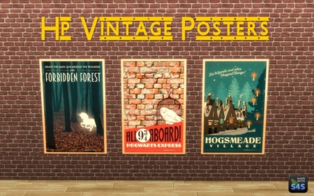 Harry Potter Poster Pack by silverwolf_6677 at Mod The Sims