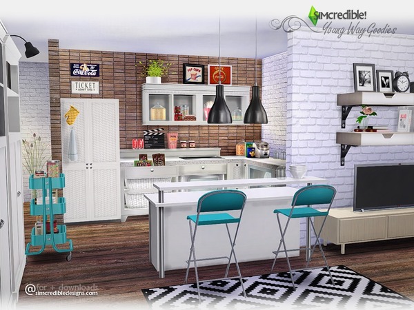 Sims 4 Young Way Goodies by SIMcredible! at TSR