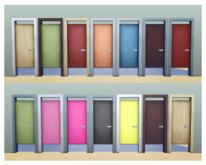 Simple Toilet Stall Door by Menaceman44 at Mod The Sims » Sims 4 Updates