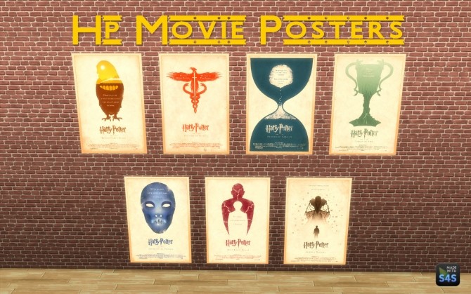 Sims 4 Harry Potter Poster Pack by silverwolf 6677 at Mod The Sims