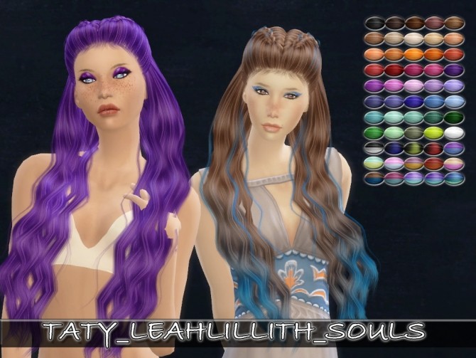 Sims 4 Leahlillith Souls hair recolors by Taty86 at SimsWorkshop