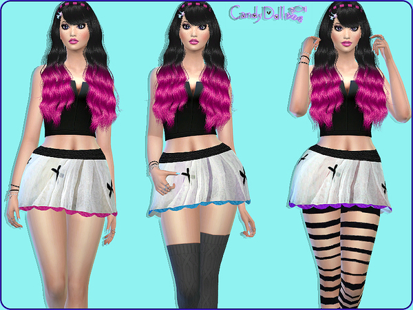 Sims 4 CandyDoll Cute Dolly Skirts by DivaDelic06 at TSR