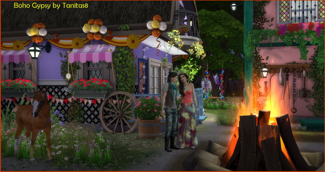 Boho Gypsy lot at Tanitas8 Sims » Sims 4 Updates