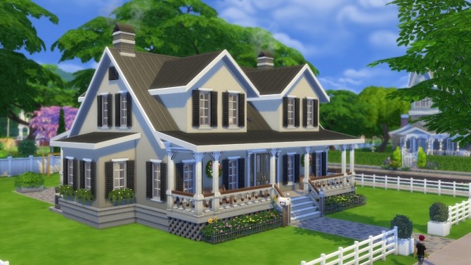 Sims 4 The Hawthorne house by pollycranopolis at Mod The Sims