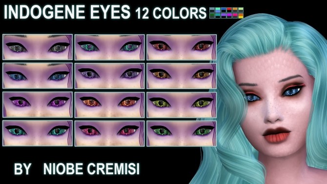 Sims 4 Indogene eyes by niobe cremisi at SimsWorkshop
