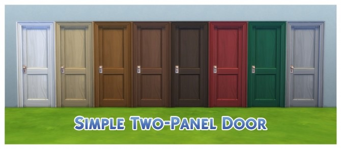 Sims 4 Door Colour Equality by Menaceman44 at Mod The Sims