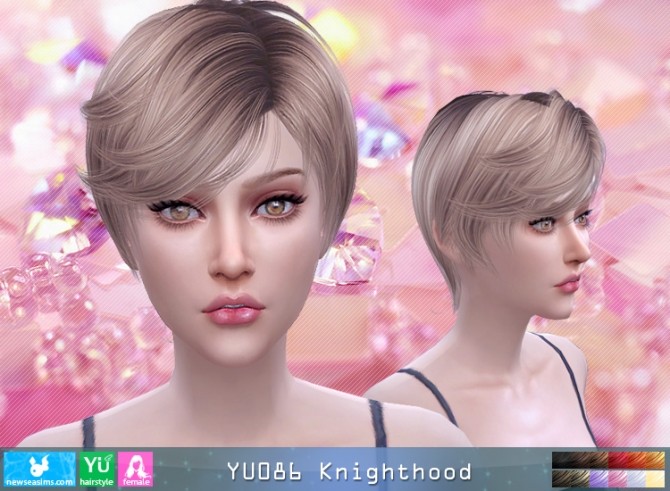 Sims 4 YU086 Knighthood hair F (PAY) at Newsea Sims 4