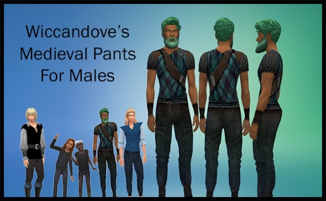 Sims 4 Medieval Pants for Males by Wiccandove at SimsWorkshop