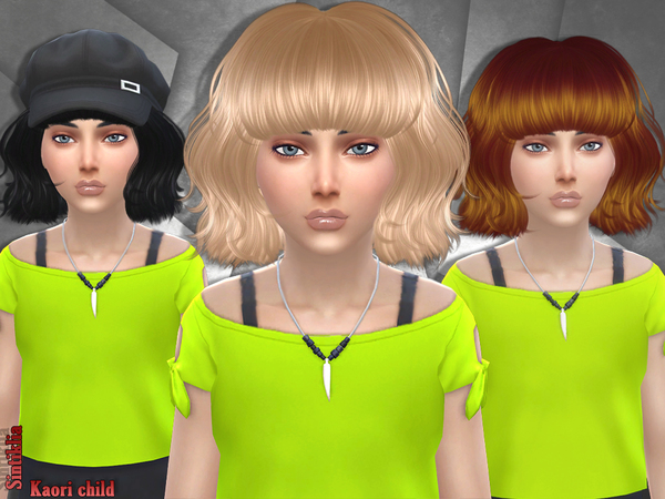 Sims 4 Hair Kaori child by Sintiklia at TSR