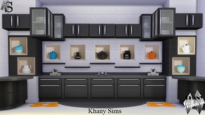Sims 4 Modern stickers for kitchen by Khany at Khany Sims