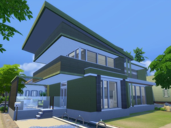 Sims 4 Modern Oro house by Suzz86 at TSR