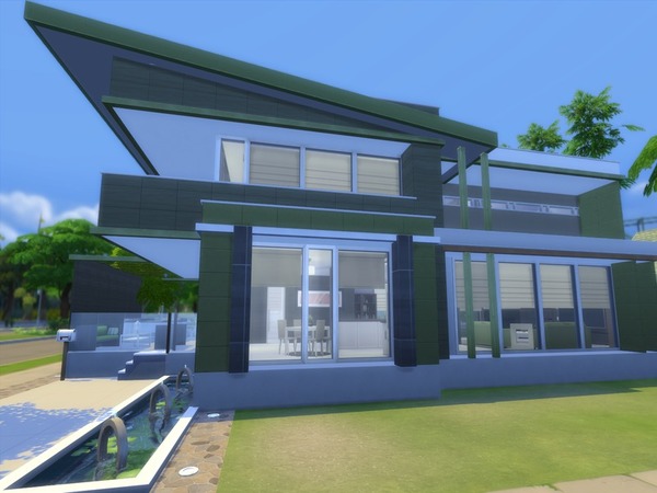 Sims 4 Modern Oro house by Suzz86 at TSR