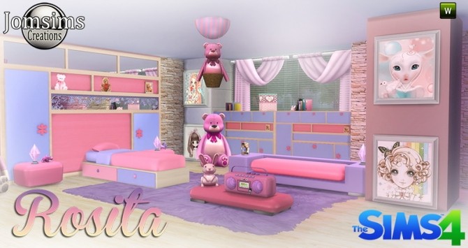 Rosita Bedroom At Jomsims Creations Sims 4 Updates