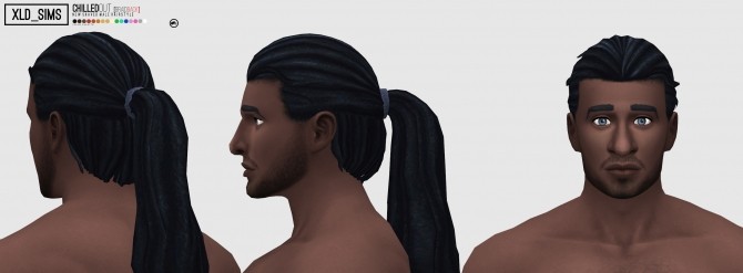 Sims 4 Chilled Out Braid Back Hair by Xld Sims at SimsWorkshop