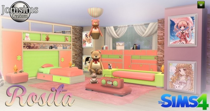 Sims 4 Rosita bedroom at Jomsims Creations